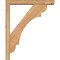 Ekena Millwork Olympic Block Smooth Bracket w/ Offset Brace, Western Red Cedar, 3 1/2"W x 18"D x 22"H BKT0402X18X22OLY05SWR - alternate 3